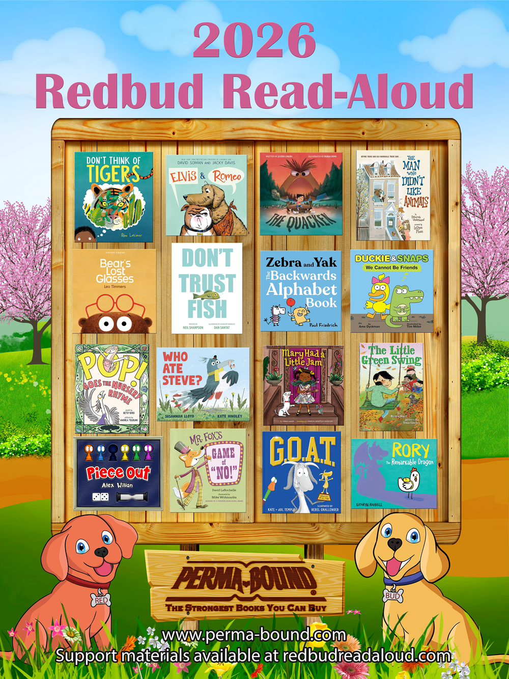 2026 Redbud Read Aloud Book Award poster